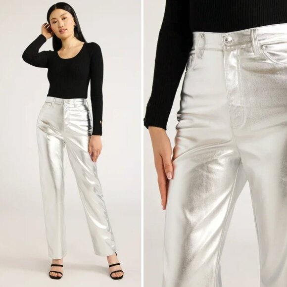 Scoop Women's Ultimate Stovepipe High Rise Straight Leg Jeans - Picture 1 of 2